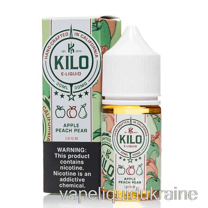 Vape Ukraine Apple Peach Pear - Kilo Revival Salts - 30mL 50mg